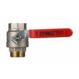 Кран шаровой латунный Valtec Base 1 1/2 ВР х 1 1/2 НР ручка рычаг (VT.215.N.08)