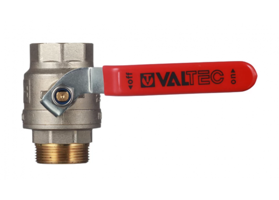 Кран шаровой латунный Valtec Base 1 1/2 ВР х 1 1/2 НР ручка рычаг (VT.215.N.08)