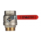 Кран шаровой латунный Valtec Base 2 ВР х 2 НР ручка рычаг (VT.215.N.09)