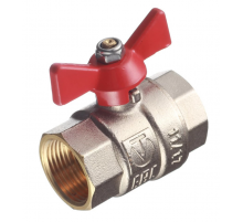 Кран шаровой латунный Valtec Base 3/4 ВР х 3/4 ВР ручка бабочка (VT.217.N.05)