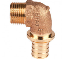 Угол-переходник Rehau Rautitan RX+ с НР 25 мм х R 3/4 13660911001 (14563501001)