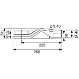 Сифон Tece drainline DN 40 мм 0.5 л/с 650004