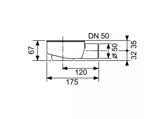 Сифон Tece drainline DN 50 мм 0.65 л/с 650000