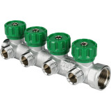 Коллектор регулирующий для воды Far 1 х 3/4 4 контура, евроконус FK 3824 134