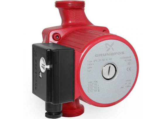 Циркуляционный насос Grundfos UPS 25-80 N 180 мм 95906439