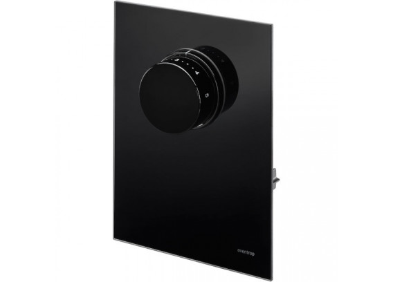 Крышка для Oventrop Unibox T-RTL, с термостатом, черное стекло 1022778