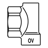 Концевая пробка гребенки Oventrop 1 1400691