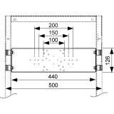 Монтажная пластина Tece TECEprofil для монтажа скрытых и внешних фитингов 9020041