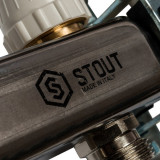 Коллектор Stout для систем отопления 1 х 3/4 на 7 контуров SMS 0912 000007