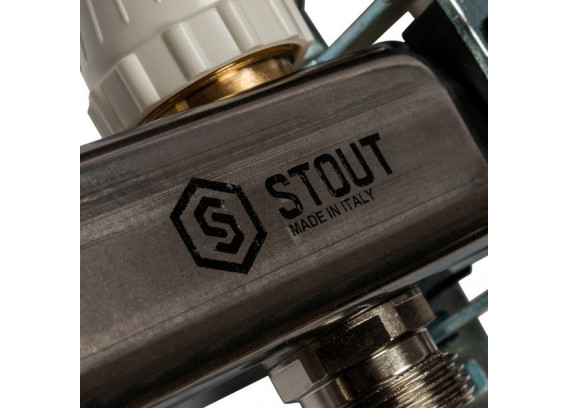Коллектор Stout для систем отопления 1 х 3/4 на 7 контуров SMS 0912 000007