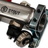 Коллектор Stout для систем отопления 1 х 3/4 на 7 контуров SMS-0927-000007