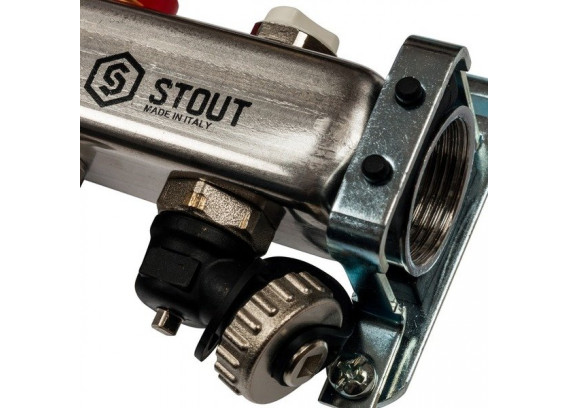 Коллектор Stout для систем отопления 1 х 3/4 на 7 контуров SMS-0927-000007