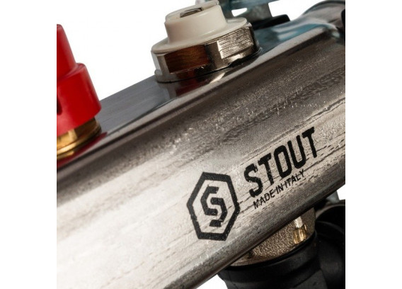 Коллектор Stout для систем отопления 1 х 3/4 на 7 контуров SMS-0927-000007