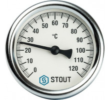 Термометр с погружной гильзой Stout 80 х 50 мм до 120 °C SIM-0001-805015