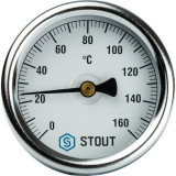 Термометр с погружной гильзой Stout 63 х 75 мм до 160 °C SIM-0002-637515