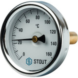 Термометр с погружной гильзой Stout 63 х 75 мм до 160 °C SIM-0002-637515