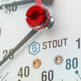 Термоманометр аксиальный Stout 10 бар SIM-0005-801015