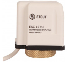 Сервопривод Stout нормально-открытый 24 В STE-0010-024002
