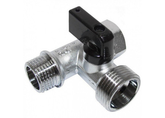 Шаровой кран Stout для бытовой техники 1/2 х 3/4 проходной SVB-0124-123412