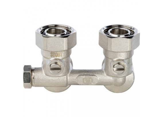 Узел нижнего подключения Stout угловой 3/4 НГ x 3/4 НР SVH 0003 000020