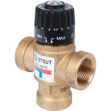 Термостатический смесительный клапан Stout 3/4 ВР 20-43°С KV 1.6 SVM-0110-164320