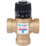 Термостатический смесительный клапан Stout 3/4 ВР 20-43°С KV 1.6 SVM-0110-164320