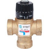 Термостатический смесительный клапан Stout 3/4 ВР 35-60°С KV 1.6 SVM-0110-166020
