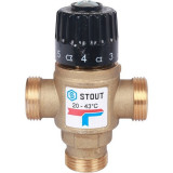 Термостатический смесительный клапан Stout 3/4 НР 20-43°С KV 1.6 SVM-0120-164320