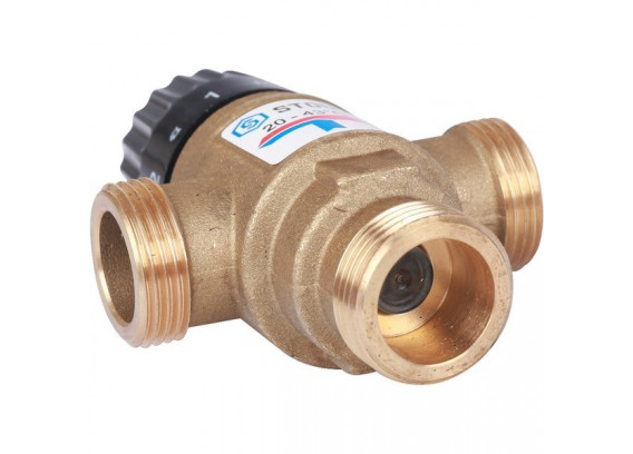 Термостатический смесительный клапан Stout 3/4 НР 20-43°С KV 1.6 SVM-0120-164320