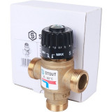 Термостатический смесительный клапан Stout 3/4 НР 35-60°С KV 1.6 SVM-0120-166020