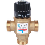 Термостатический смесительный клапан Stout 1 НР 35-60°С KV 1.6 SVM-0120-166025