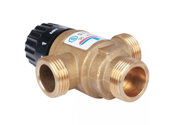 Термостатический смесительный клапан Stout 1 НР 35-60°С KV 1.6 SVM-0120-166025
