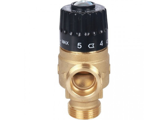 Термостатический смесительный клапан Stout 3/4 НР 30-65°С KV 1.8 SVM-0125-186520