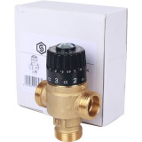 Термостатический смесительный клапан Stout 3/4 НР 30-65°С KV 1.8 SVM-0125-186520