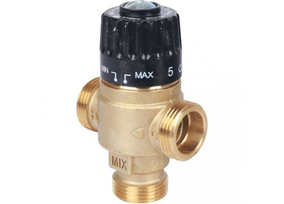 Термостатический смесительный клапан Stout 3/4 НР 30-65°С KV 2.3 SVM-0125-236520