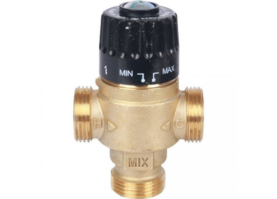 Термостатический смесительный клапан Stout 3/4 НР 30-65°С KV 2.3 SVM-0125-236520