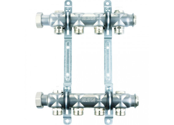 Коллекторная группа Elsen НГ 1", 4 контура 3/4" EK, нержавеющая сталь