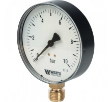 Манометр радиальный Watts MDR 100 мм 10 бар 1/2 10008078