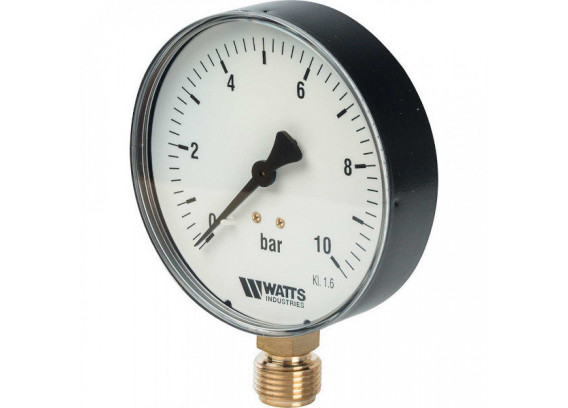 Манометр радиальный Watts MDR 100 мм 10 бар 1/2 10008078