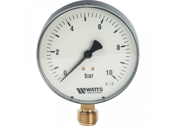 Манометр радиальный Watts MDR 100 мм 10 бар 1/2 10008078