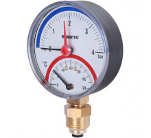 Термоманометр радиальный Watts F+R828 (TMRP) 80 мм, 4 бар 10025526