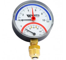 Термоманометр радиальный Watts F+R828 (TMRP) 80 мм, 10 бар 10025525