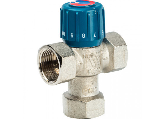 Термостатический смесительный клапан Watts AM63C AQUAMIX 1 ВР, 25-50°С 10017421