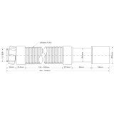 Труба гофрированная Mcalpine 1 1/4 х 40-50 мм (290-300 мм) MRMF105S