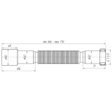Труба гофрированная Ани Пласт 1 1/2 х 40-50 мм (366-776 мм) K106