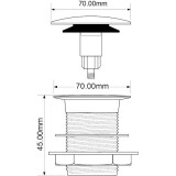 Выпуск для сифона без перелива Mcalpine 1 1/2 CBW70-CB
