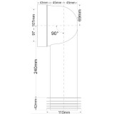 Угол фановый Mcalpine 90° 110 мм с прокладкой MRWC11