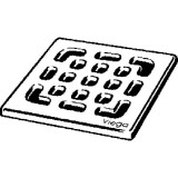 Решетка для трапов Viega Advantix 554026