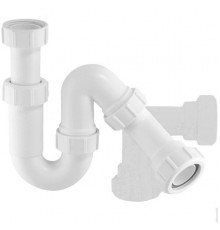 Сифон для раковины Mcalpine 1 1/4 х 32 мм S-образный без выпуска НГ MRW7