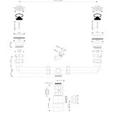 Сифон для раковины Mcalpine 1 1/2 х 40 мм бутылочный двойной с выпусками MRSK5-A